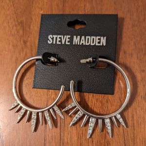 Steve Madden heavy metal punk glam rock spike hoops